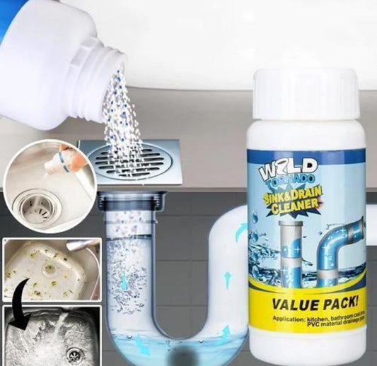 Powerful Drain Blockage Cleaner Sink